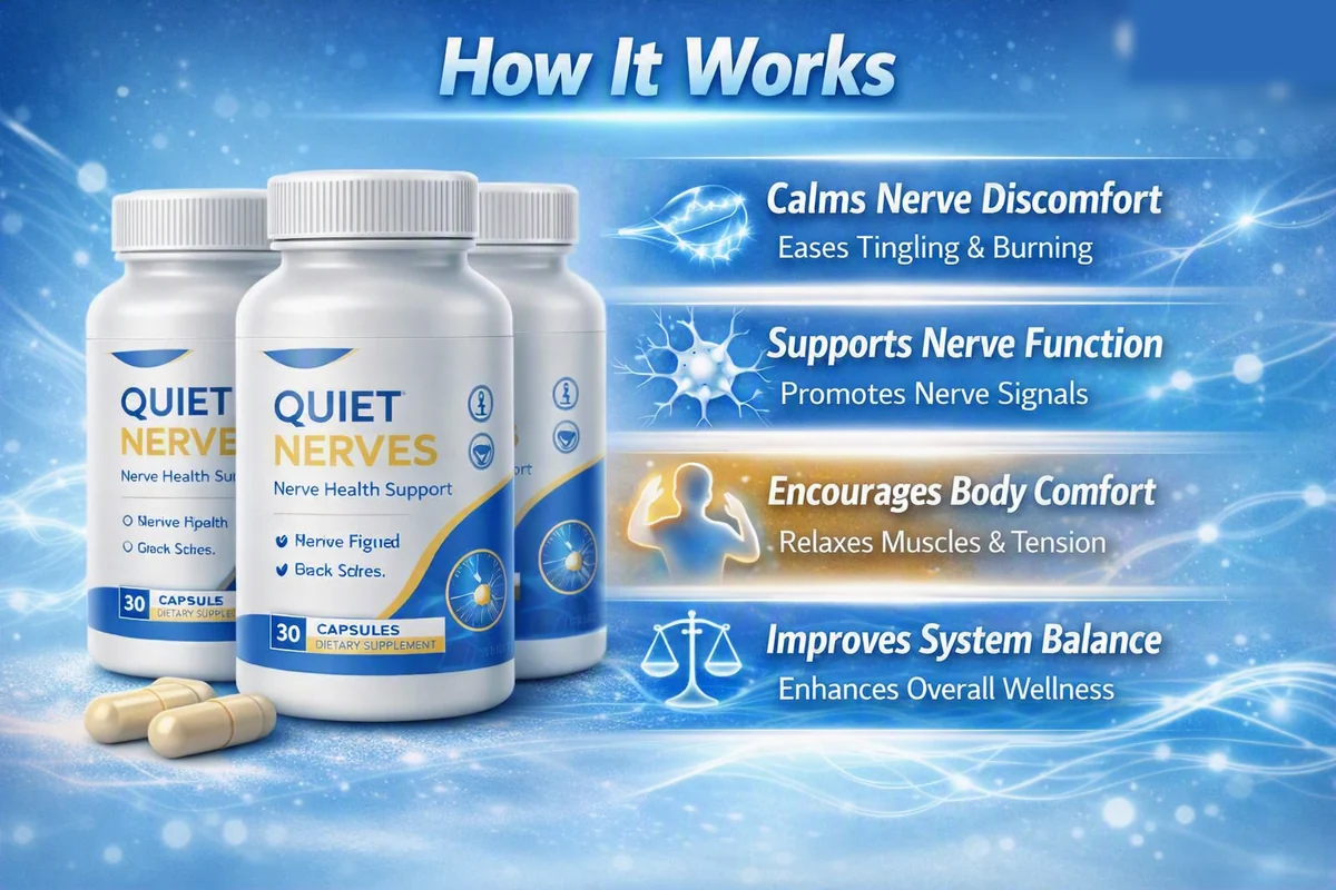 How Quiet Nerves works infographic